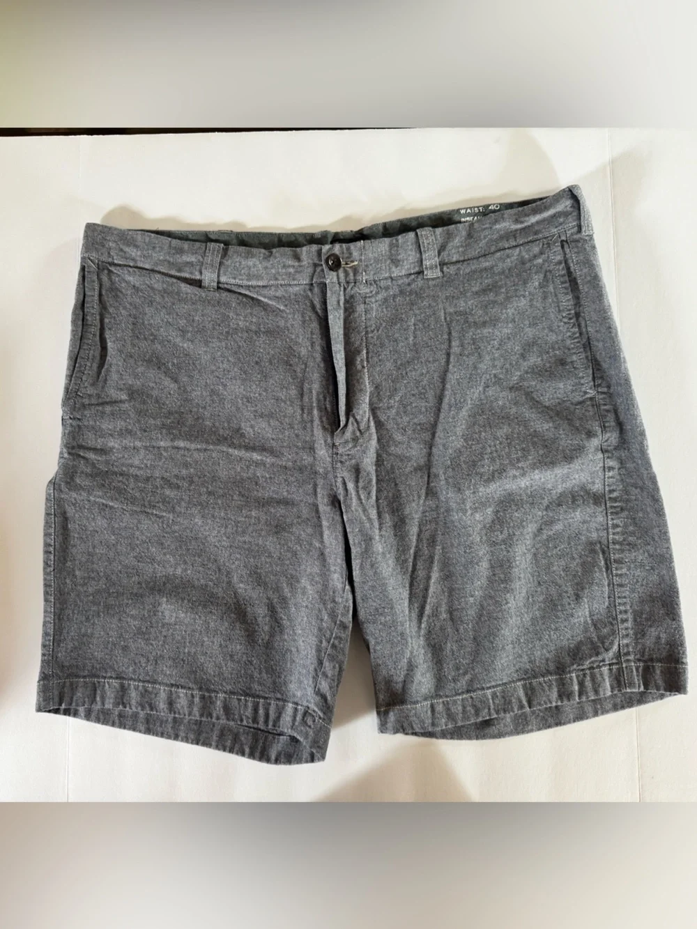 J. Crew Men's Charcoal Grey Flat Front Shorts